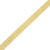 Złota bransoleta damska Stempato szerokość 10 mm próby 585